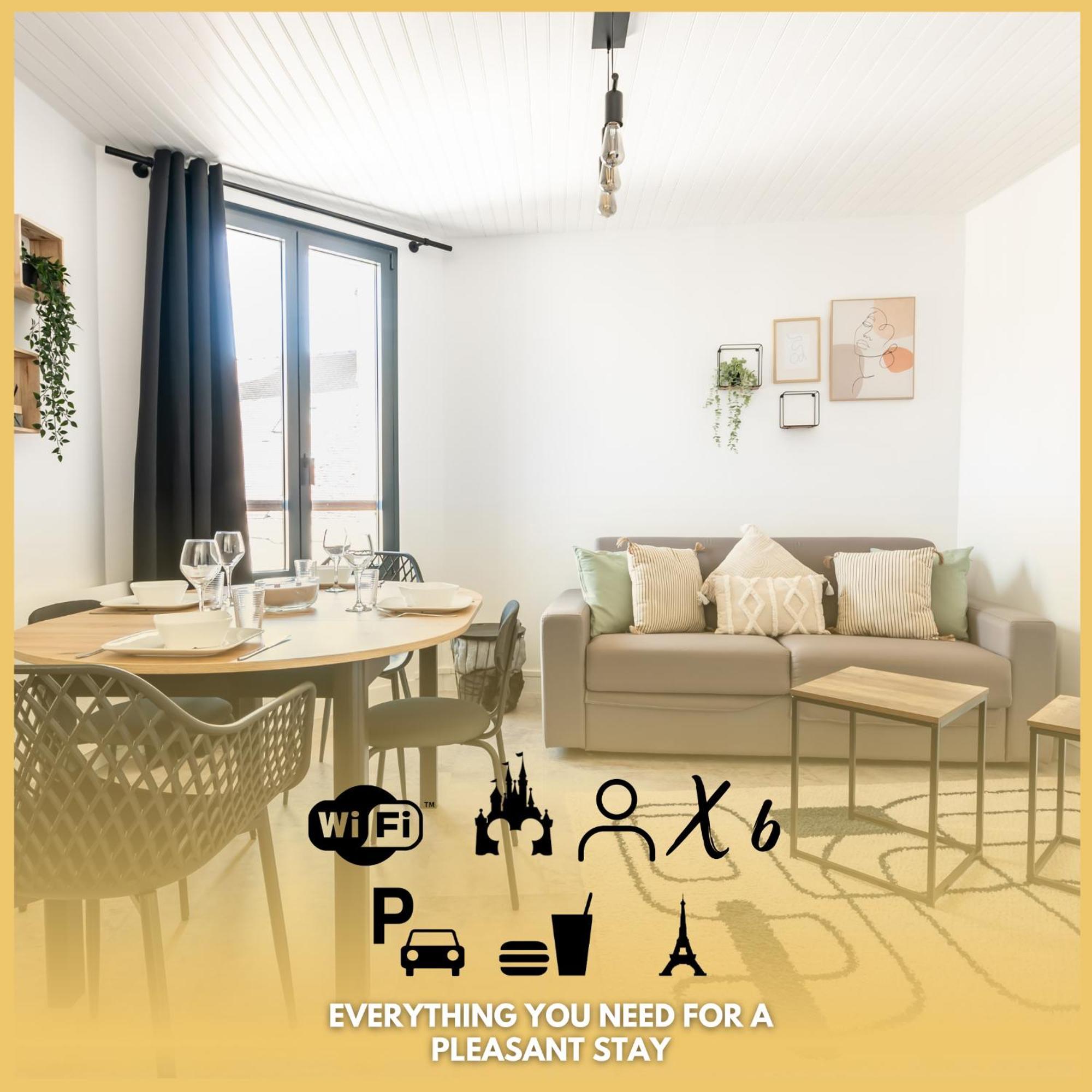 Le 27 - Appartement Cosy - Disney 15Min クレシー・ラ・シャペル エクステリア 写真